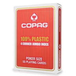Copag 100 % Plastic 4 Cornier Jumbo Index RED