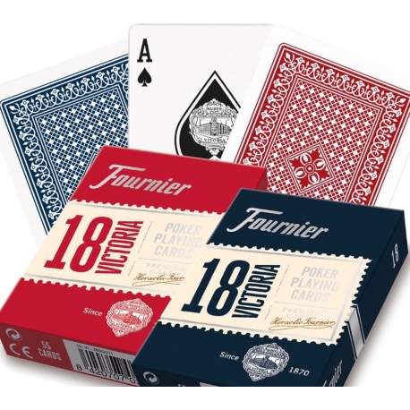 Pokerové karty Fournier 18 RED