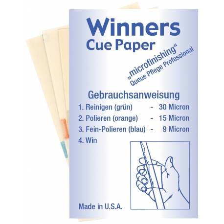 Čistící papírky Winners Cue Paper