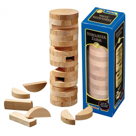 Jenga Round, padající věž kulatá Philos