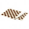 Šachové plátno hnědé, pole 45 mm