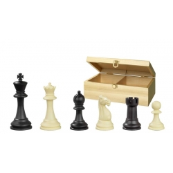 Šachové figury Nerva Philos plast v dřevěném boxu