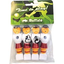 Hráč stolní fotbal Buffalo červeno-bílý set 4 ks