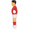 Hráč stolní fotbal 13mm červeno-bílý bez rukou set 4 ks