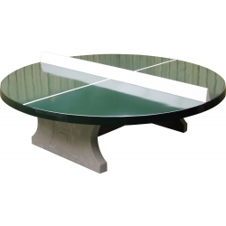 Stolní tenisový stůl betonový kulatý zelený