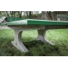 Síťka na venkovní betonový stůl, celokovová zelená