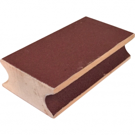 Brousek kůže sanding block wood 9 cm