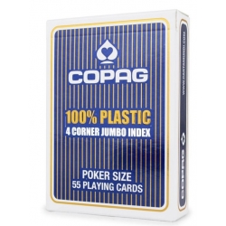 Copag 100 % Plastic 4 Cornier Jumbo Index Blue