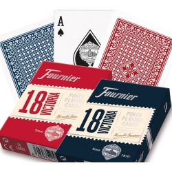 Pokerové karty Fournier 18 modré