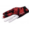 Rukavice Poison Camo 3-Finger, Black-Red, S/M