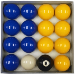 Koule pool Casino Economy 50.8mm žlutá/modrá