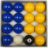 Koule pool Casino Economy 50.8mm žlutá/modrá