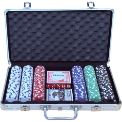 Pokerový kufřík Aluminium 300 žetonů 11,5 g