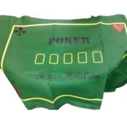 Plátno Poker Texas Hold´em 180 x 90 cm zelené s nápisy