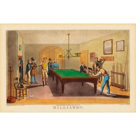 PLAKÁT  Salle De Billard 61x40 cm