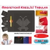 Magnetická kreslící tabulka Magpad - Medium 380 kuliček, Barva Černá