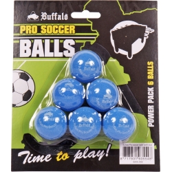 Míčky Profi Buffalo soccer 6 kusů modré