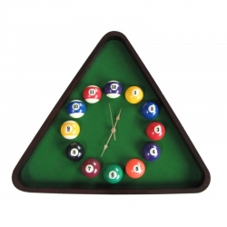 Hodiny Billiard Clock Triangl