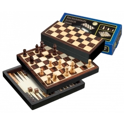 Šachy+dáma+Backgammon set Magnetic Philos